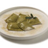 Piatto di Ravioli di Ricotta alle Foglie di Ulivo - Ascolive