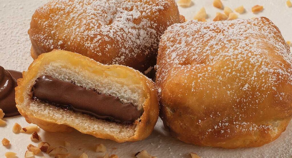Dettagliuo di Pagnotti Dolce alla Crema di Nocciole - Ascolive